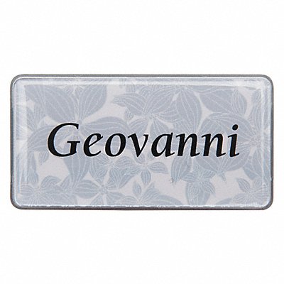 MIGHTY BADGE 906849 Badge Large Floral Blank Legend PK10