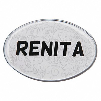 MIGHTY BADGE 906852 Badge Small Floral Blank Legend PK10
