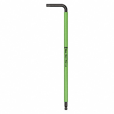 WERA 5022604001 Ball End Hex Key Metric 2.5mm Tip Size