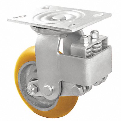 GRAINGER P22RUA080R14 Shock-Absorbing Plate Castor Rigid