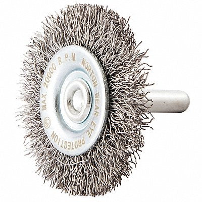 GRAINGER 66252839030 Wire Wheel Brush Crimped Carbon Steel