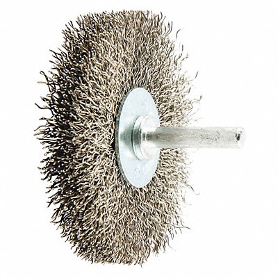 GRAINGER 66252839048 Wire Wheel Brush Crimped Stainless Steel