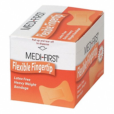 GRAINGER 61578 Fingertip Bandages 2 x1.5 Fabric PK40