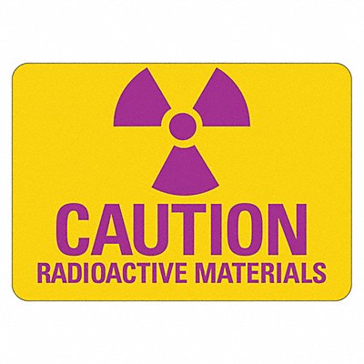 LYLE LCU10017NA10x7 Radiation Sign 7 in x 10 in Aluminum
