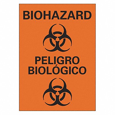 LYLE LCU10049NP10x14 Biohazard Sign 14 inx10 in Plastic