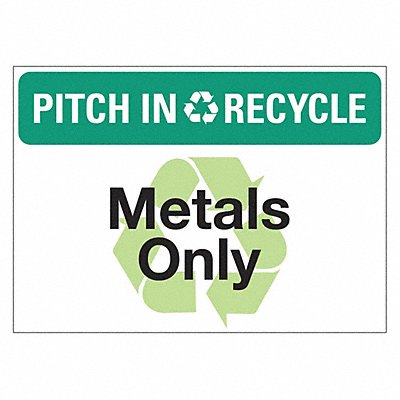 LYLE LCU10139EDPK514x10 Eco Pitch In Recycle Sign 10x14in PK5