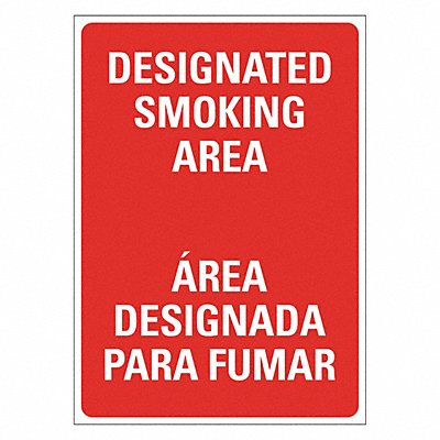LYLE LCU10175NP10x14 No Smoking Sign 14 inx10 in Plastic