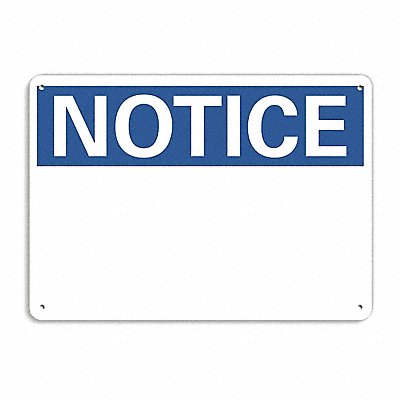 LYLE U51024ED14x10 Eco Blank Sign Notice Sign 10x14in