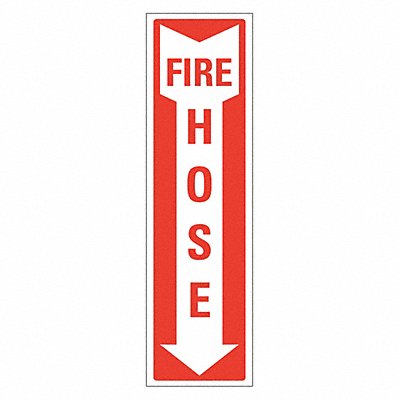 LYLE LCU10065RA4x14 Fire Sign 14x4in Alum