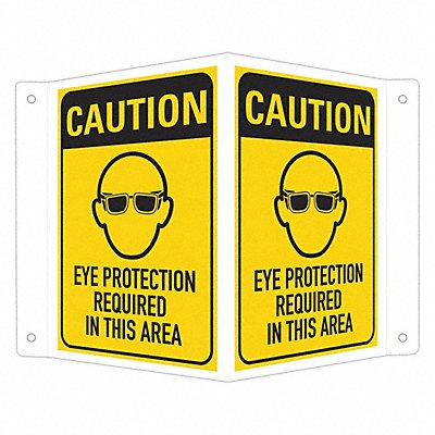 LYLE LCVB0052NA4x6 Personal Protection Sign 6 x4 Aluminum