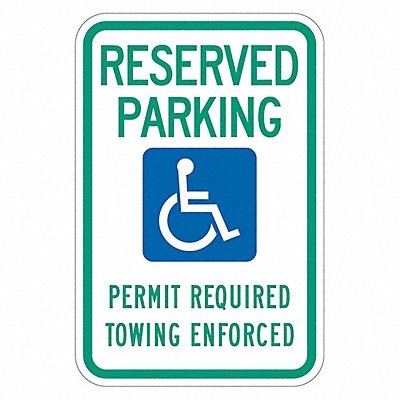 LYLE T12160HI12x18 ADA Handicapped Parking Sign 18 x 12