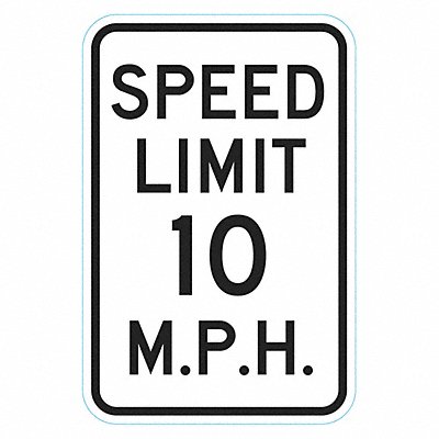 LYLE T16255HI12x18 Speed Limit Traffic Sign 18 x 12