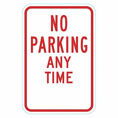 LYLE T16291HI12x18 No Parking Any Time Sign 18 x 12