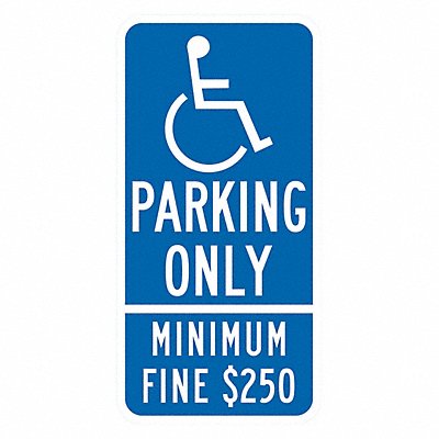 LYLE T16251HI12x24 ADA Handicapped Parking Sign 24 x 12