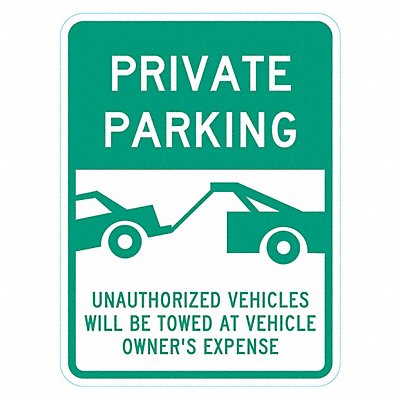 LYLE T16287EG18x24 Private Parking Sign 24 x 18