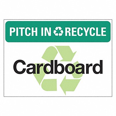 LYLE LCU10129EDPK514x10 Eco Pitch In Recycle Sign 10x14in PK5
