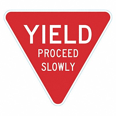 LYLE T16256HI18x18 Pedestrian Bike Control TrfcSign 18x18in