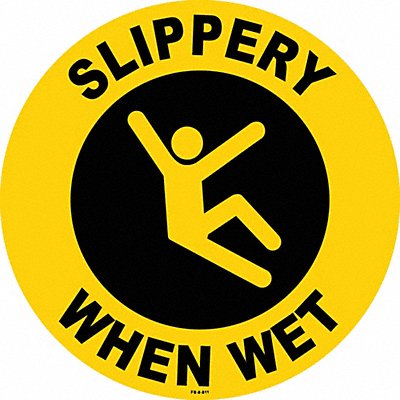 STRANCO INC FS8811 Anti-Slip Floor Sign 8 inx8 in Vinyl PK2