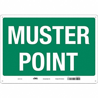 CONDOR 485G07 Safety Sign 14 in x 20 in Aluminum
