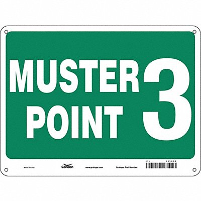 CONDOR 485G68 Safety Sign 18 in x 24 in Aluminum