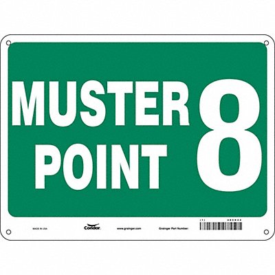 CONDOR 485H44 Safety Sign 18 in x 24 in Aluminum