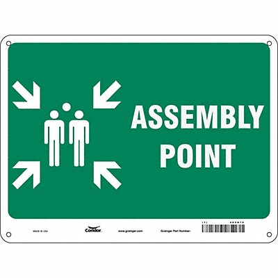 CONDOR 485H76 Safety Sign 18 in x 24 in Aluminum