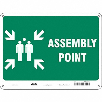 CONDOR 485H83 Safety Sign 18 in x 24 in Polyethylene