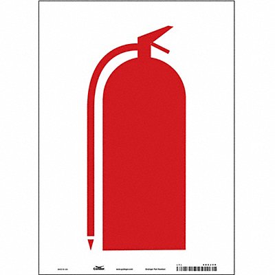CONDOR 485J29 Safety Sign 14 in x 10 in Vinyl