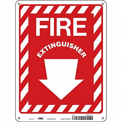 CONDOR 485J42 Safety Sign 12 in x 9 in Aluminum