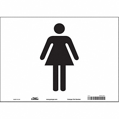 CONDOR 485J61 Safety Sign 10 in x 14 in Vinyl