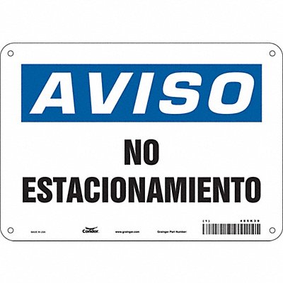 CONDOR 485K39 No Parking Sign 7 x 10