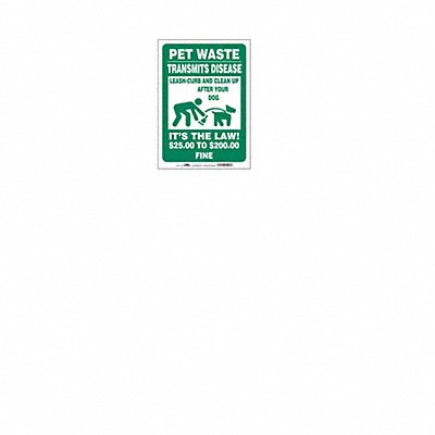 CONDOR 485L30 Safety Sign 14 in x 10 in Vinyl