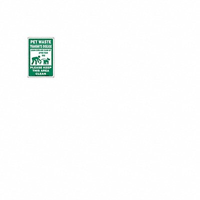CONDOR 485L34 Safety Sign 18 in x 12 in Aluminum