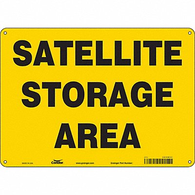 CONDOR 485M93 J9842 Safety Sign 10 in x 14 in Aluminum