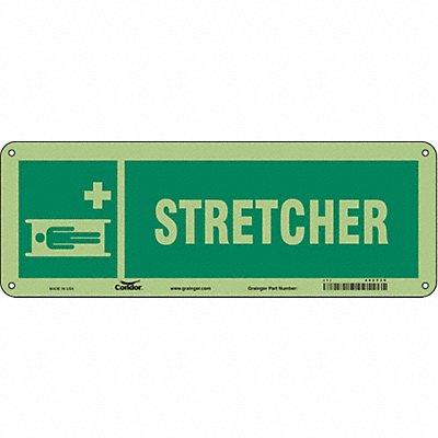 CONDOR 485Y36 Safety Sign 5 in x 14 in Polyethylene