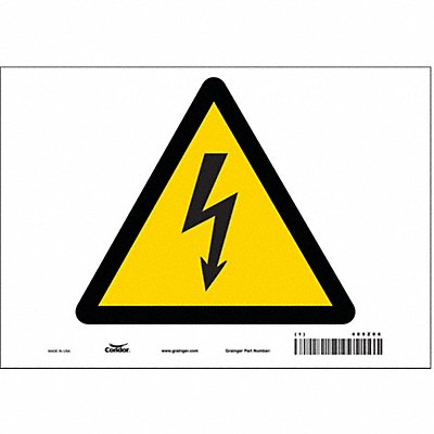 CONDOR 485Z06 Safety Sign 7 inx10 in Vinyl