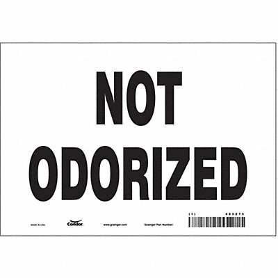 CONDOR 485Z75 Safety Sign 7 inx10 in Vinyl