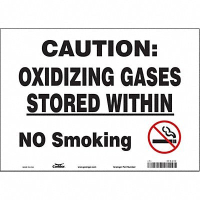 CONDOR 486A32 Safety Sign 10 inx14 in Vinyl
