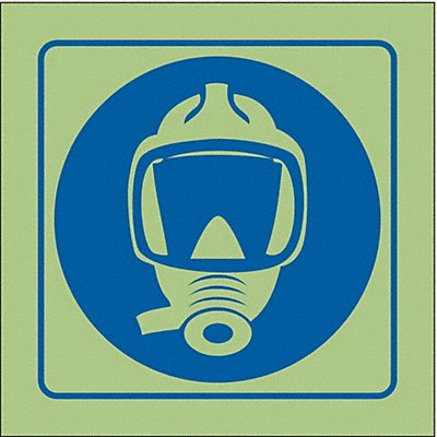 CONDOR 486G17 IMO Safety Sign 6inx6in Vinyl
