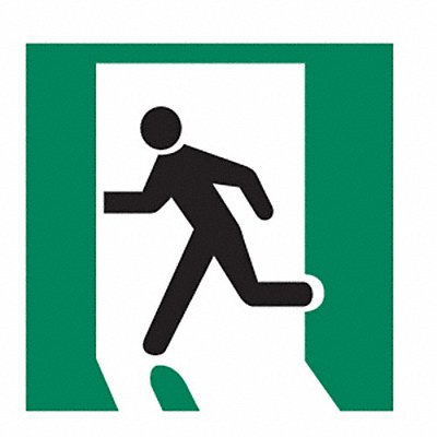 CONDOR 486G38 IMO Safety Sign 6x6in Polycarbonate