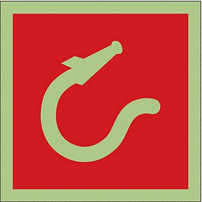 CONDOR 486G51 IMO Safety Sign 6inx6in Vinyl