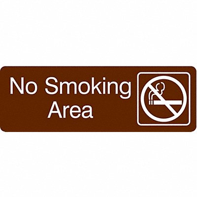 CONDOR 486G99 Facility Sign 3 in x 9 in Acrylic