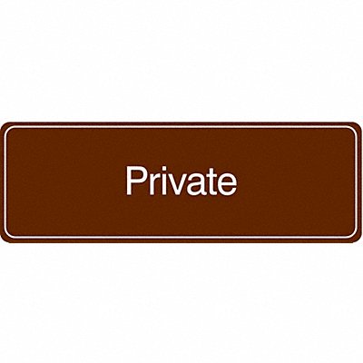 CONDOR 486H05 Facility Sign 3 in x 9 in Acrylic