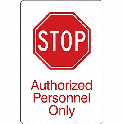 CONDOR 486H30 Facility Sign 9 inx6 in Acrylic