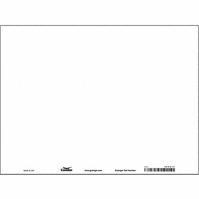 CONDOR 486U13 Safety Sign 18 inx24 in Aluminum