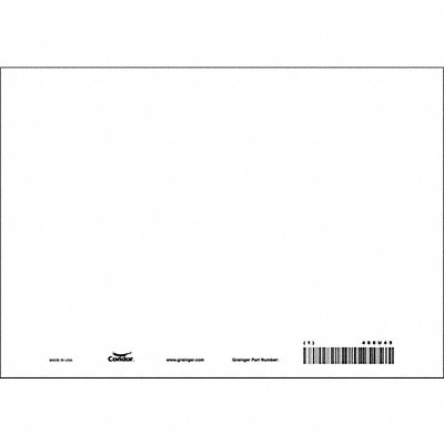 CONDOR 486U45 Safety Sign 7 inx10 in Polyethylene PK10