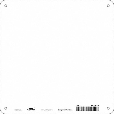 CONDOR 486U46 Safety Sign 10inx10in Polyethylene PK10
