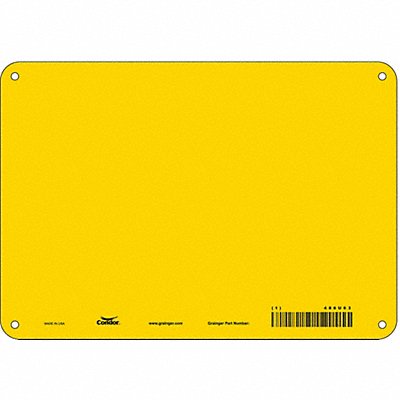 CONDOR 486U63 Safety Sign 7 inx10 in Polyethylene
