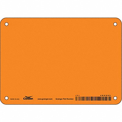 CONDOR 486U82 Safety Sign 5 in x 7 in Aluminum