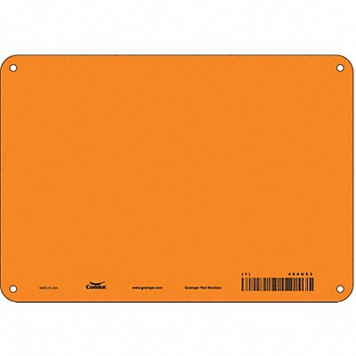 CONDOR 486U93 Safety Sign 7 in x 10 in Polyethylene